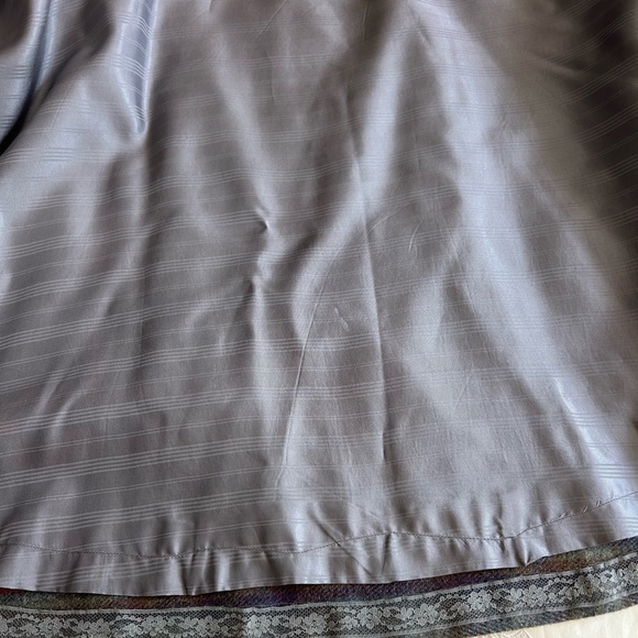 Vintage Wool Plaid Circle Wrap Skirt Gray Background Large -Darling! - Picture 8 of 10